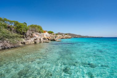 Karayip adası Curacao 'nun manzarası 