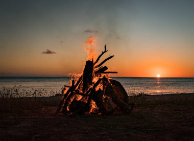Karayip adası Curacao 'nun manzarası 
