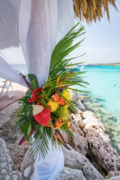 Curacao Ślub Ogląda Małą Wyspę Karaibów Antylach Holenderskich — Zdjęcie stockowe