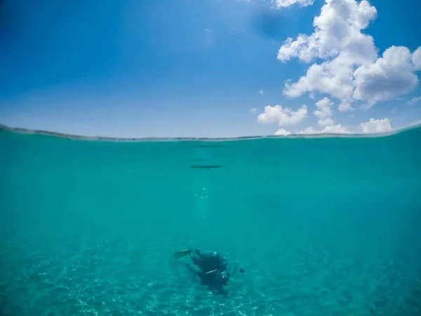 Підводна Вода Біля Карибського Острова Куракао — стокове фото