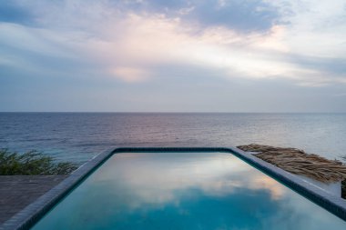 Tropikal Karayip adası Curacao 'nun manzarası 