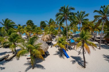 Karayip Adası Curacao 'daki Mambo Plajı