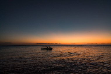 Tropikal Karayip adası Curacao 'nun manzarası 