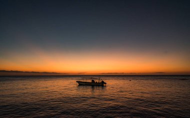 Tropikal Karayip adası Curacao 'nun manzarası 