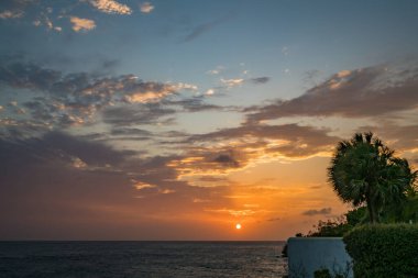 Curacao Karayip Adası 'nda gün batımı