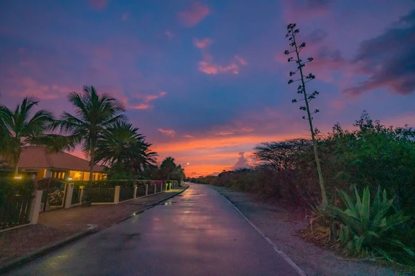 カラカオのカリブ海の夕日 — ストック写真