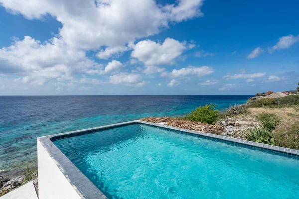 Curacao Zwembad Uitzicht Een Klein Caribisch Eiland Nederlandse Antillen — Stockfoto