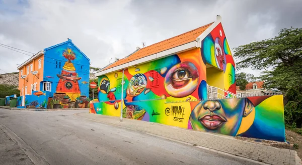 Passeggiando Otrobanda City Curacao Vedute Una Piccola Isola Caraibica Nelle — Foto Stock