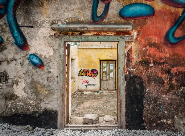 Promenader Runt Otrobanda City Curacao Utsikt Över Liten Karibisk Nederländska — Stockfoto