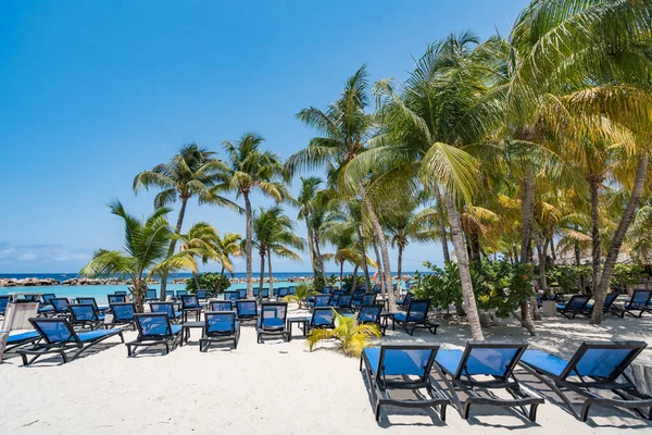 Mambo Beach Het Caribische Eiland Curacao — Stockfoto