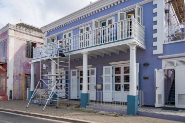 Otrobanda 'nın, Willemstad' ın, Curacao 'nun Dünya Mirası Bölgesi' nde dolaşıyorum. 