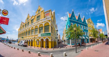 The World Heritage site of Willemstad, curacao clipart
