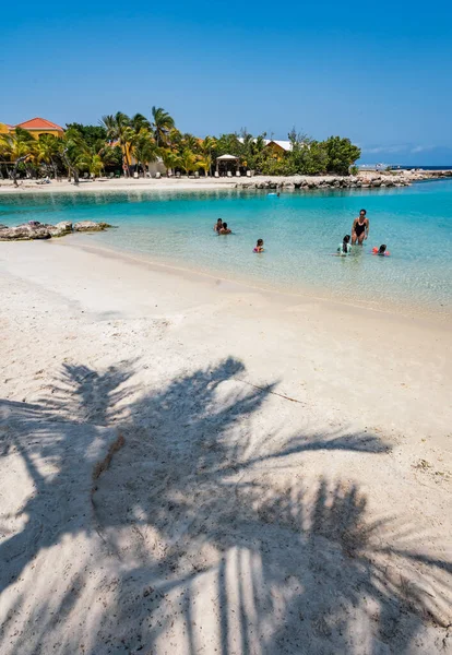 Mambo Beach Den Karibiska Curacao — Stockfoto