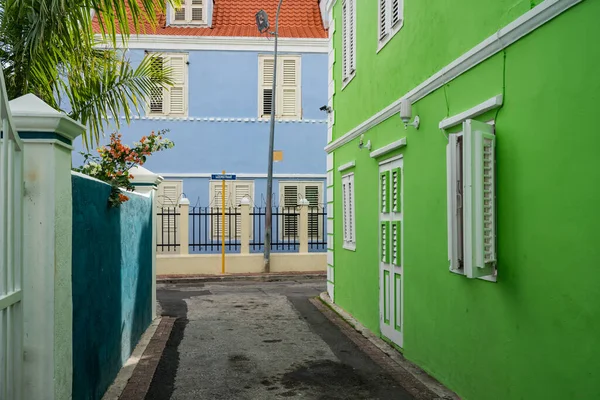 Passeggiando Otrobanda City Curacao Vedute Una Piccola Isola Caraibica Nelle — Foto Stock