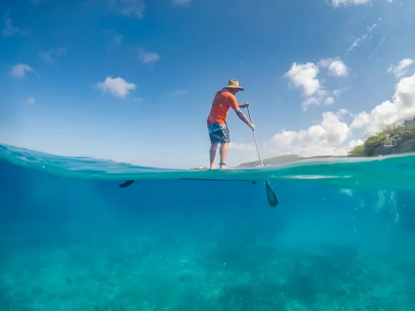 Acqua Vedute Intorno Alla Tropicale Isola Caraibica Curacao — Foto Stock