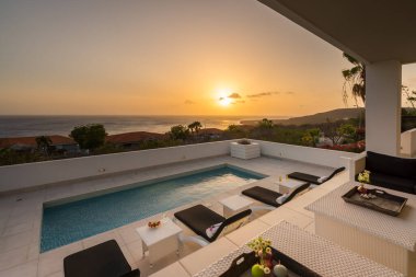 Karayip adası Curacao 'nun manzarası