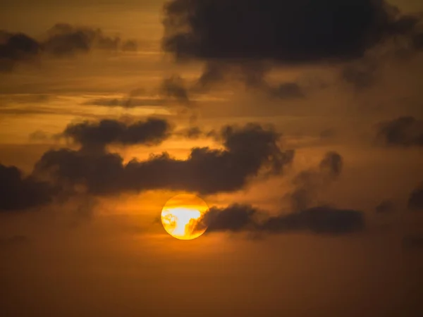 Pôr Sol Sobre Oceano Ilha Caribenha Curaçao — Fotografia de Stock