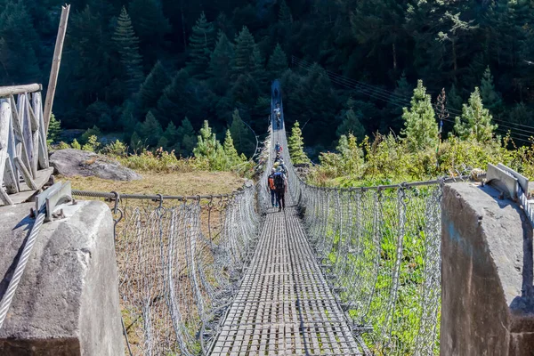 stock image Trekking around the mountains of the Everest Foothills Sagamatha National park Nepal