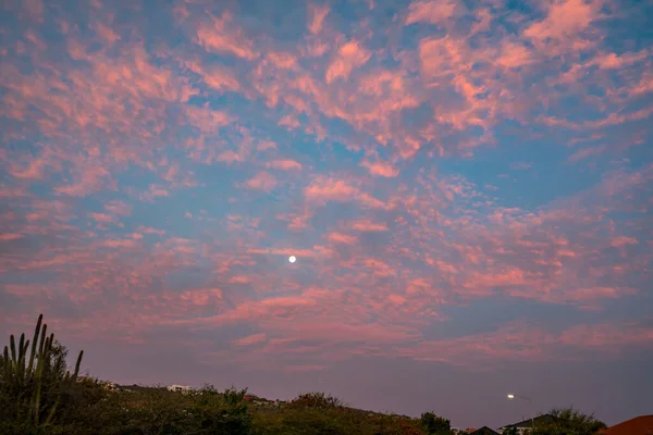 Coucher Soleil Sur Océan Sur Île Caribéenne Curaçao — Photo