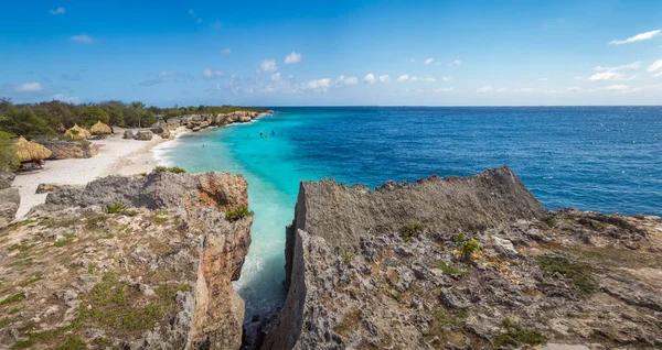 Vistas Playa Isla Caribeña Curazao — Foto de Stock