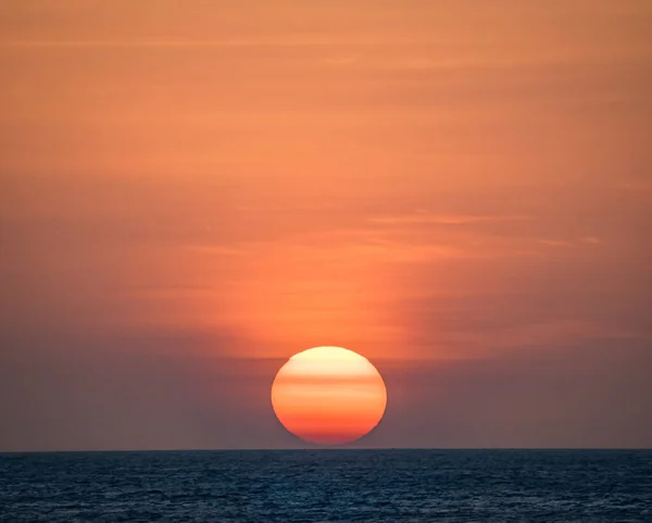 Solnedgång Över Oceanen Curacao — Stockfoto