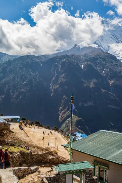 Trekking Namche Bazaar Views Everest Sagamatha National Park Nepal — Stock Photo, Image