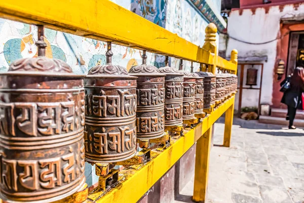 Buddhistická Stupa Boudhy Modlitební Vlajky Káthmándú Nepálu Asie — Stock fotografie