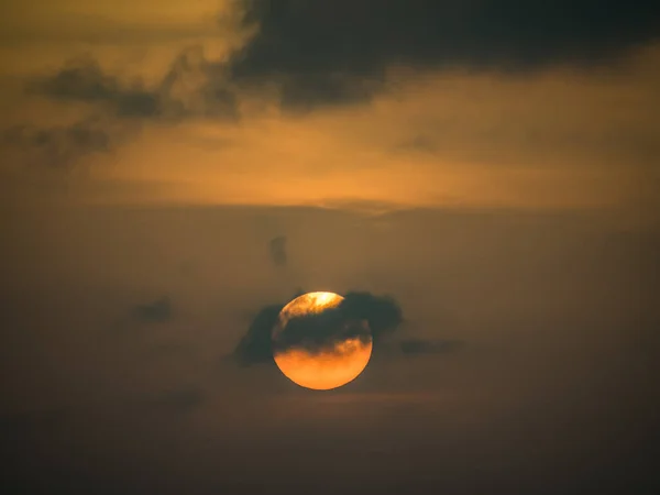 Pôr Sol Sobre Oceano Ilha Caribenha Curaçao — Fotografia de Stock