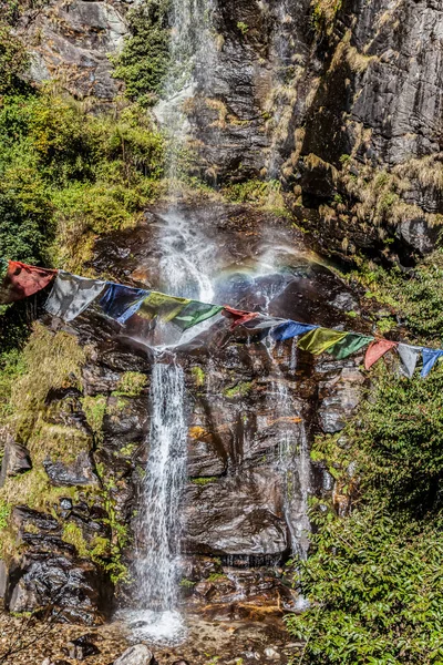 Trekking Por Las Montañas Del Everest Foothills Parque Nacional Sagamatha — Foto de Stock