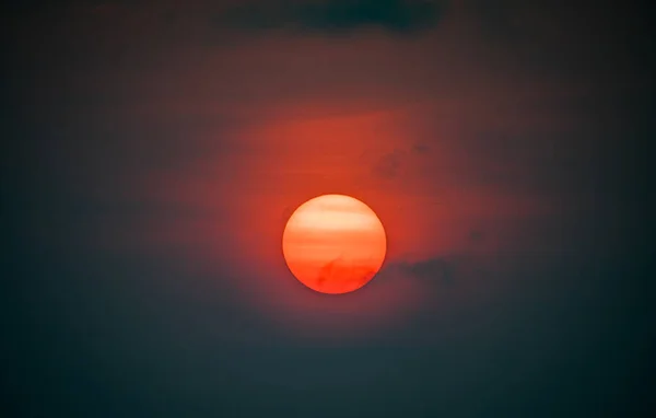 Pôr Sol Sobre Oceano Ilha Caribenha Curaçao — Fotografia de Stock