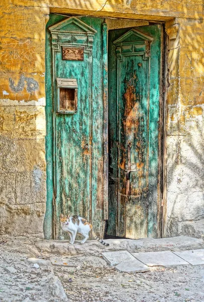 Kahire 'nin eski bir parçası. Kahire sokakları.