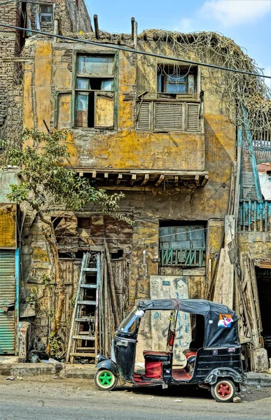 Kahire 'nin eski bir parçası. Kahire sokakları.