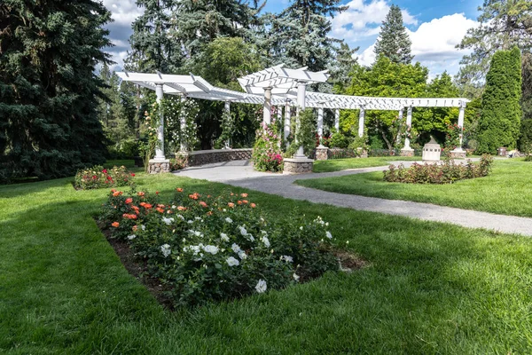 Public Rose Garden Spokane — стокове фото
