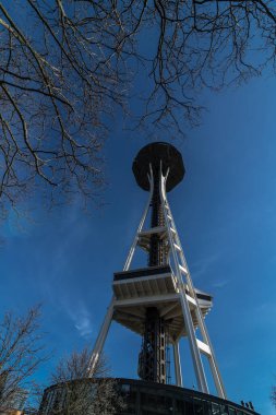 Seattle 'daki Space Needle Binası, WA