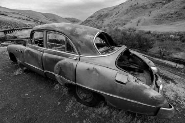 Velho Carro Enferrujado Palouse — Fotografia de Stock