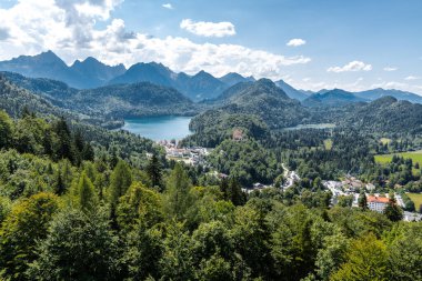 Hohenschwangau ve Alpsee, Bavyera, Almanya