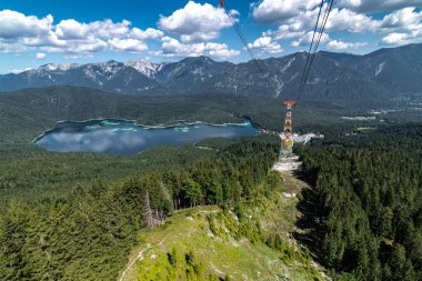 Görüntü Zugspitze Kablo Arabası, Bavyera, Almanya