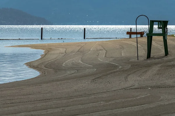 Sandpoint City Beach Park Idaho — Zdjęcie stockowe