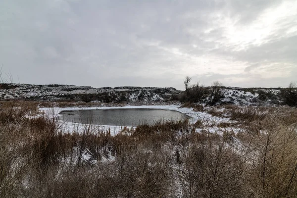 Columbia National Wildlife Refuge Winter — Stock fotografie