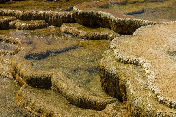 Mound Spring Área Mammoth Hot Springs Parque Nacional Yellowstone — Foto de Stock