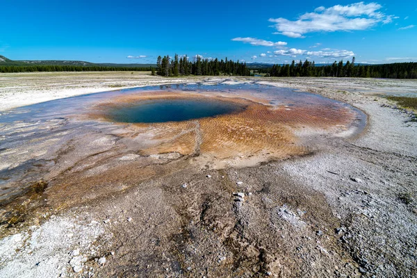 Piscina Ópalo Gran Primavera Prismática Parque Nacional Yellowstone — Foto de Stock