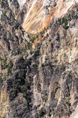 Yellowstone Ulusal Parkı, Büyük Kanyon 'da Kaya ve Kum oluşumları