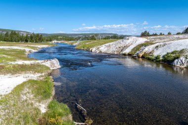 Ateş Deliği Nehri, Yukarı Gayzer Havzası, Yellowstone Ulusal Parkı