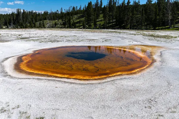 Piscina Cromática Cuenca Del Géiser Superior Parque Nacional Yellowstone — Foto de Stock