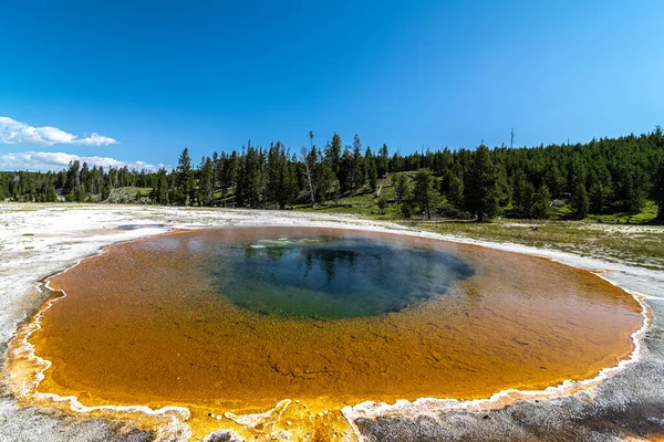 Πισίνα Ομορφιάς Άνω Λεκάνη Geyser Εθνικό Πάρκο Yellowstone — Φωτογραφία Αρχείου