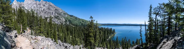 Jenny Lake Och Trail Teton National Park — Stockfoto