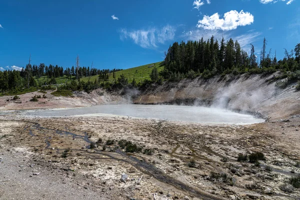 Área Del Volcán Mud Parque Nacional Yellowstone — Foto de Stock