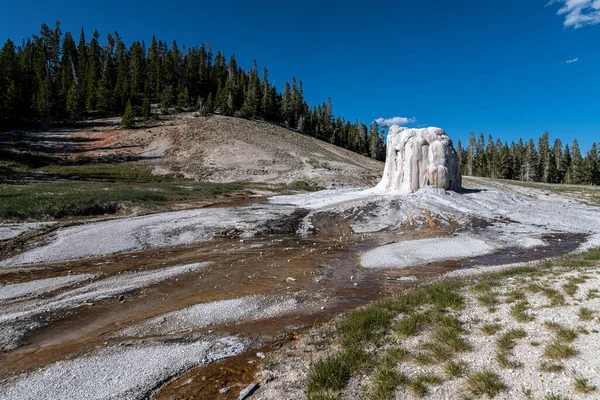 Géiser Estrella Solitaria Parque Nacional Yellowstone — Foto de Stock