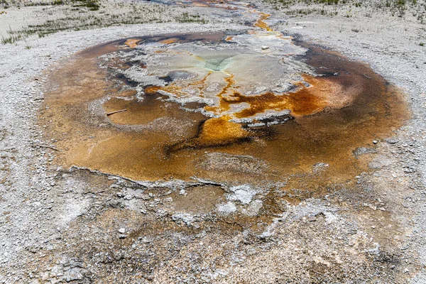 Géiser Tarde Área Cuenca Del Géiser Superior Parque Nacional Yellowstone — Foto de Stock