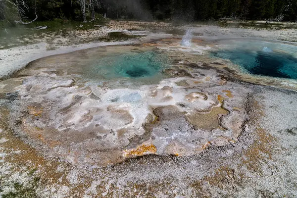 Spasmodic Geyser Upper Geyser Basin Area Εθνικό Πάρκο Yellowstone — Φωτογραφία Αρχείου